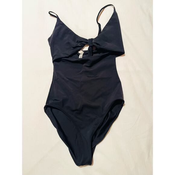 ARITZIA Wilfred NOE Bodysuit and Swimsuit Front Tie Cutout One Piece XS - Picture 4 of 9